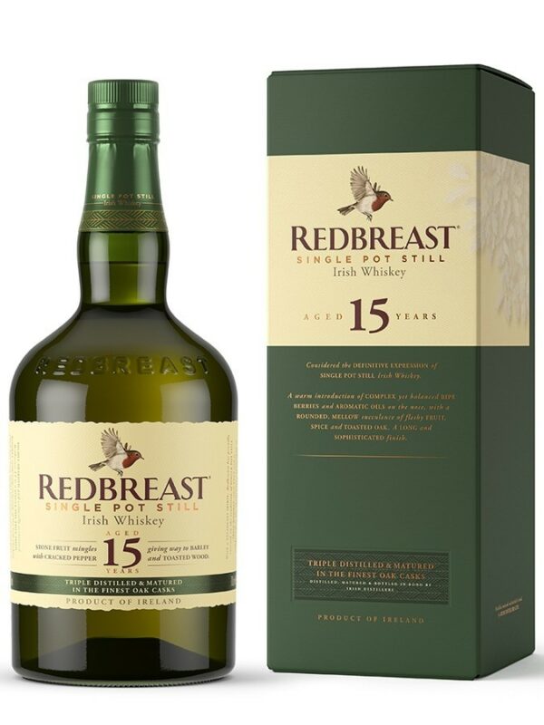 REDBREAST 15 Year Single Pot Still 46%