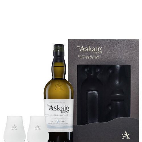 PORT ASKAIG 8 ans Coffret 2 Verres La Maison du Whisky Singapore