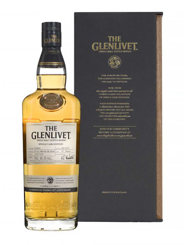 GLENLIVET 27-year-old 1994 Single Cask #43880 65-year-old LMDW