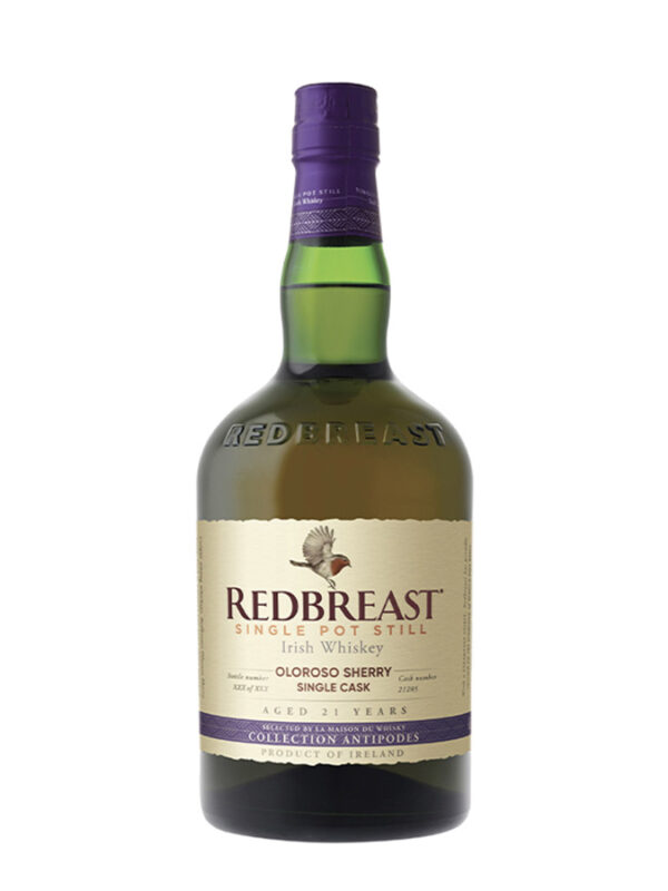 Redbreast 21 year old 2000 First Fill Sherry Butt Antipodes bottle