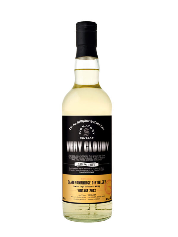 CAMERONBRIDGE 11 ans 2012 Very Cloudy Signatory Vintage