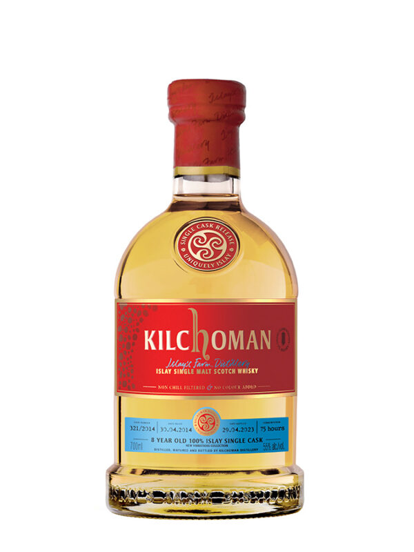 KILCHOMAN 8 ans 100% Islay Fermentation Variation 75h Bourbon Barrel Single Cask New Vibrations