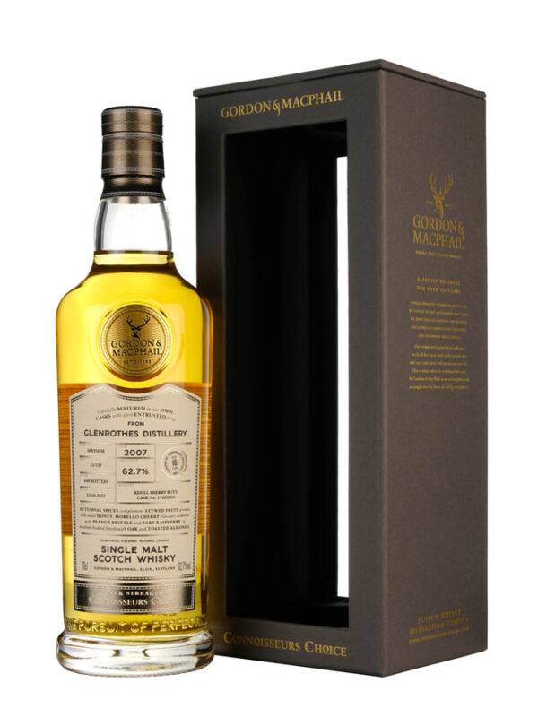 GLENROTHES 16 ans 2007 Refill Sherry Butt Connoisseurs Choice Gordon & Macphail