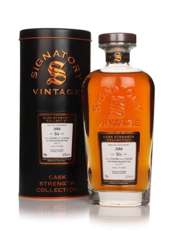 JURA 16 ans 2009 1st Fill Oloroso Sherry Butt Finish Cask Strength Collection Signatory Vintage