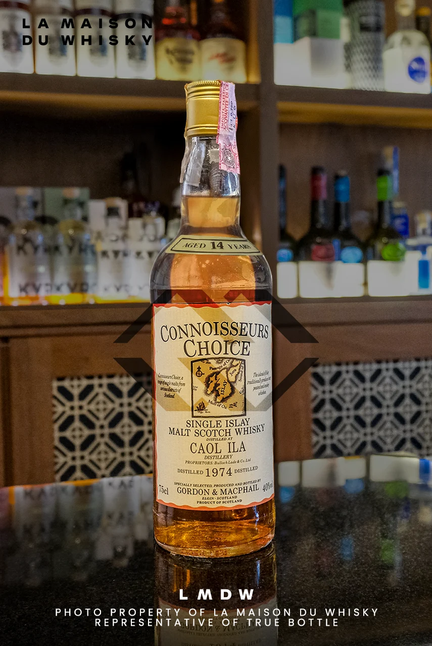 COL16667 CAOL ILA 14 ans 1974 Connoisseurs Choice Old Map Label (1)